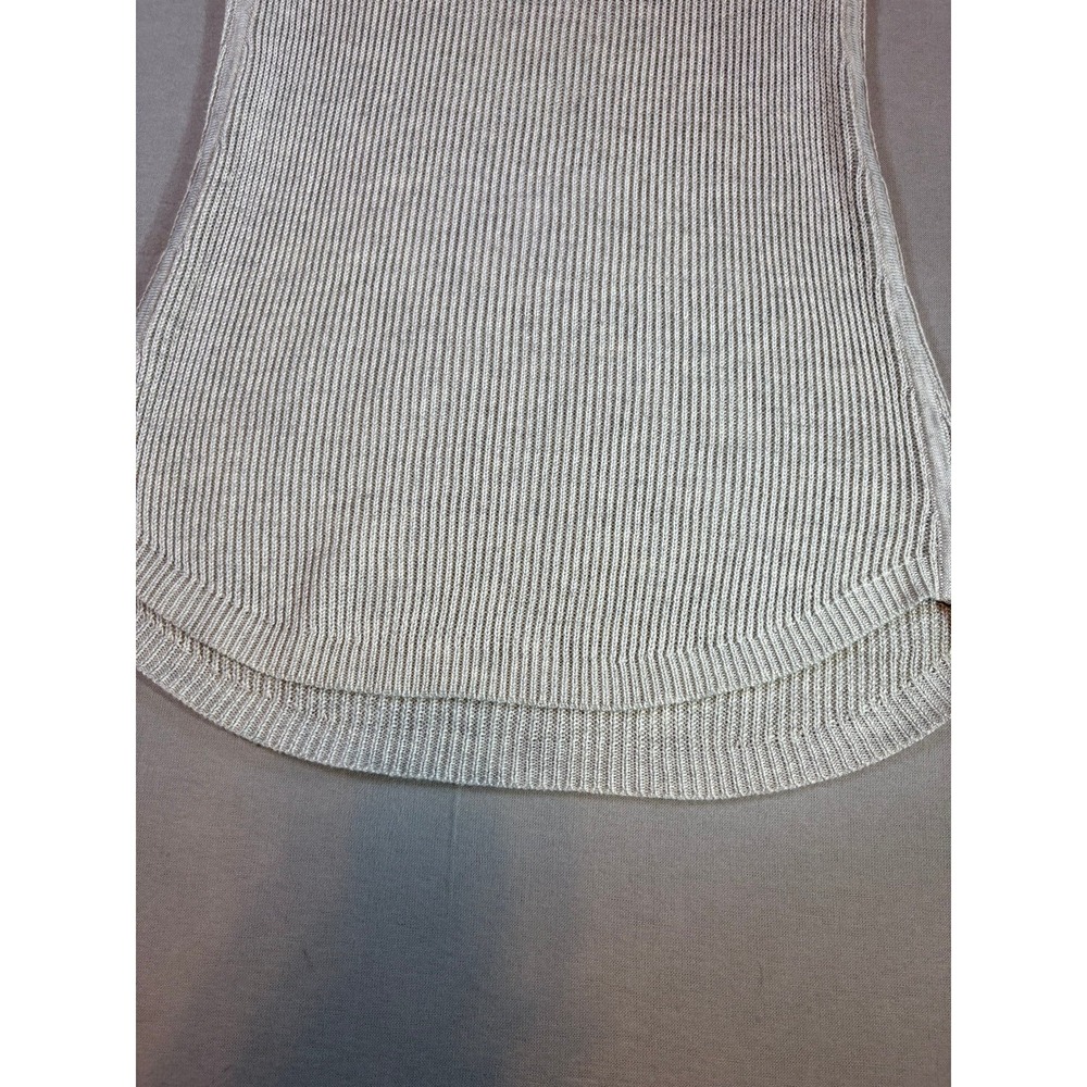 Lululemon Cabin Yogi Long Sleeve Sweater Heathered Light Grey Cashmere Blend - Picture 7 of 11